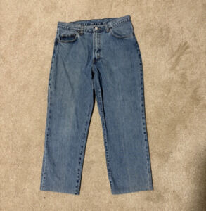 Polo Ralph Lauren Womens Blue Jeans Denim High Waist Ankle Cut 24" Inseam, Sz 33